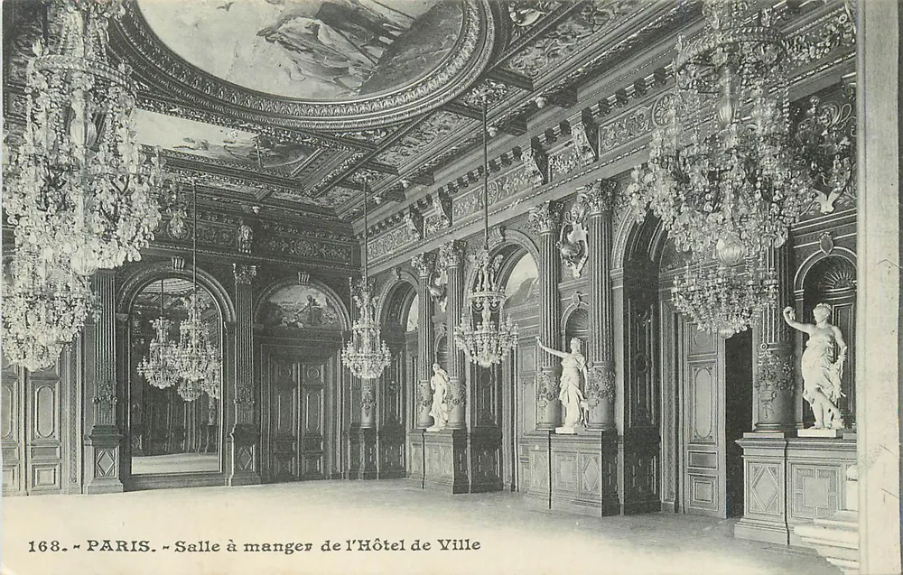 Paris — Speisesaal des Rathauses — Nr. 168 - Vorderseite