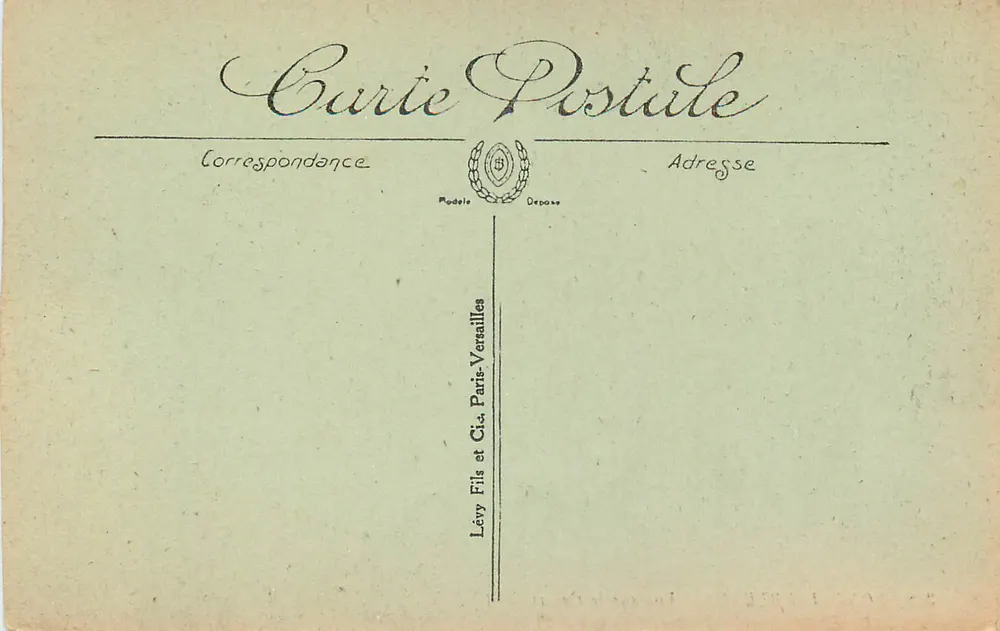 Fontainebleau — Vue sur le Canal — LL, n° 398 - Verso