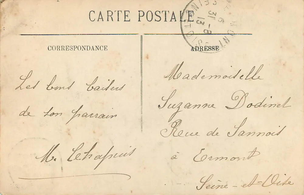 Le Tréport — A Terrasse — LL. - Verso