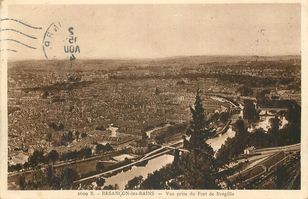 Besançon-les-Bains — Ansicht vom Fort de Brégille — Edition La Cigogne - Val-d'Ajol - Vorderseite