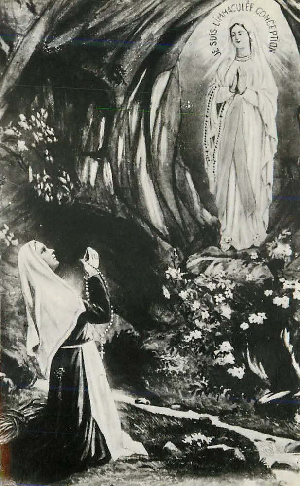 A aparição de Nossa Senhora de Lourdes — Edição P. DOUCET — n°76 - Frente