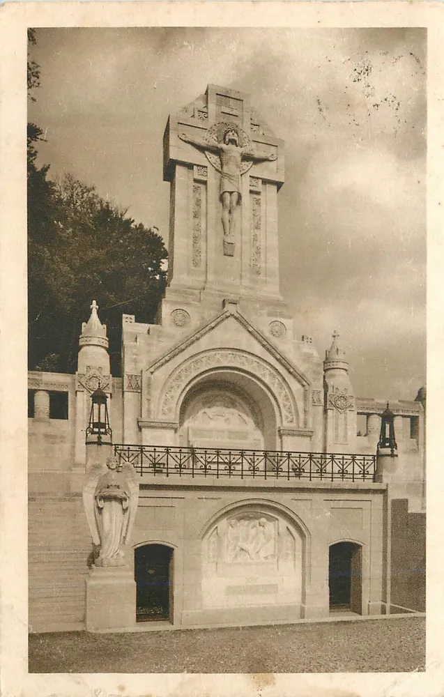 Die Basilika von Lisieux — Der monumentale Calvarienberg — Verlag: Déposé - Reproduction interdite - Draeger-Paris - Vorderseite