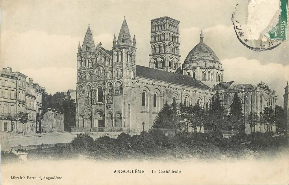 Angoulême - A Catedral — Livraria Barraud, Angoulême - Frente