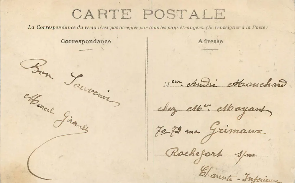 Angers — A Catedral, A Cátedra — N. G. - Verso