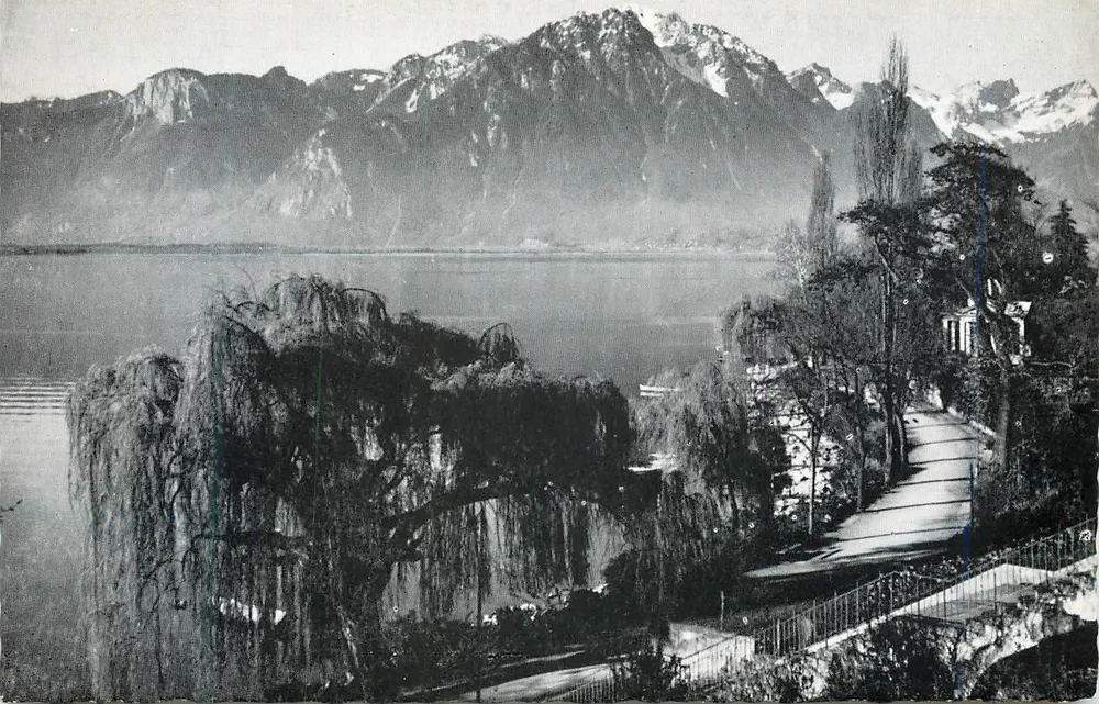 Montreux, O Quai e o Grammont — Édition Léman Léman & Laubscher S.A. n° 5006 - Frente