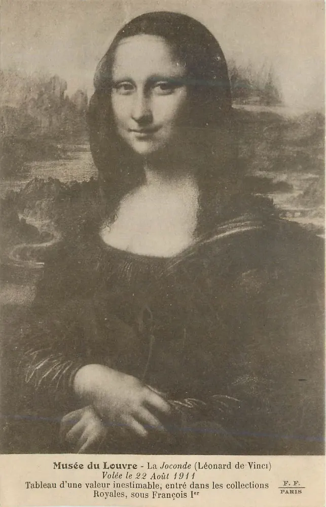 Die Mona Lisa — Louvre-Museum — F. F. Paris - Vorderseite