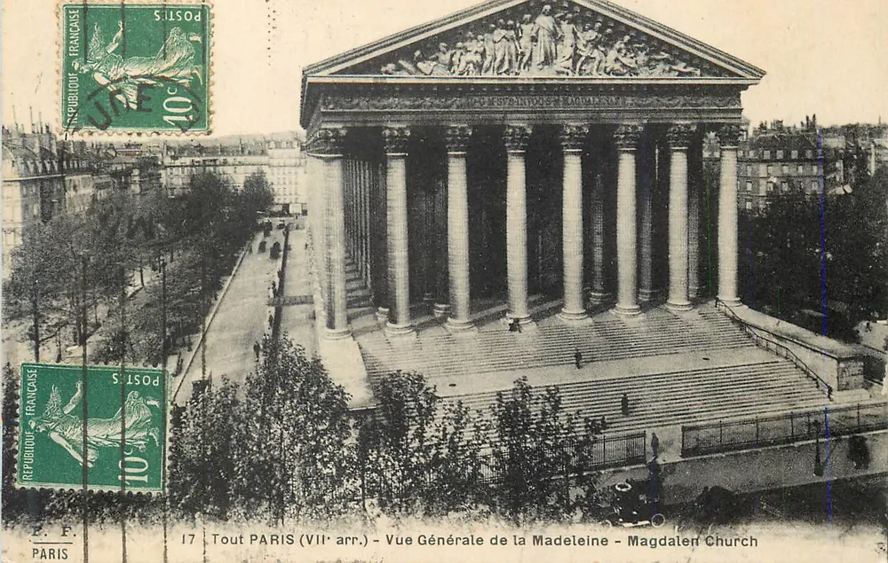 Allgemeiner Blick auf die Madeleine — Magdalenenkirche — ganz PARIS (VIIe arr.) - Vorderseite