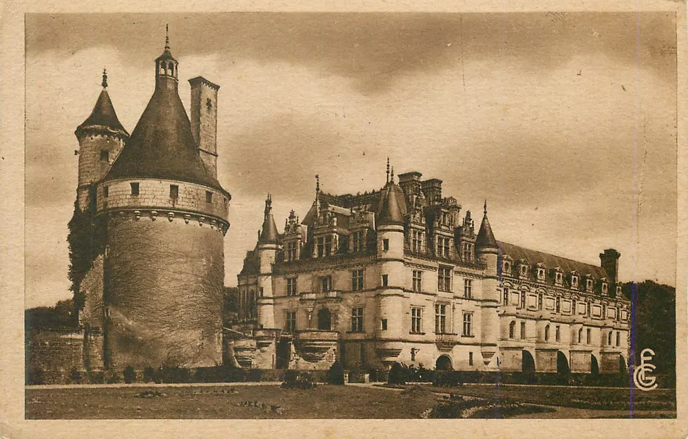 Chenonceaux (Indre-et-Loire) — Le Château et les Jardins — Éditeur E.C. n°31 - Recto