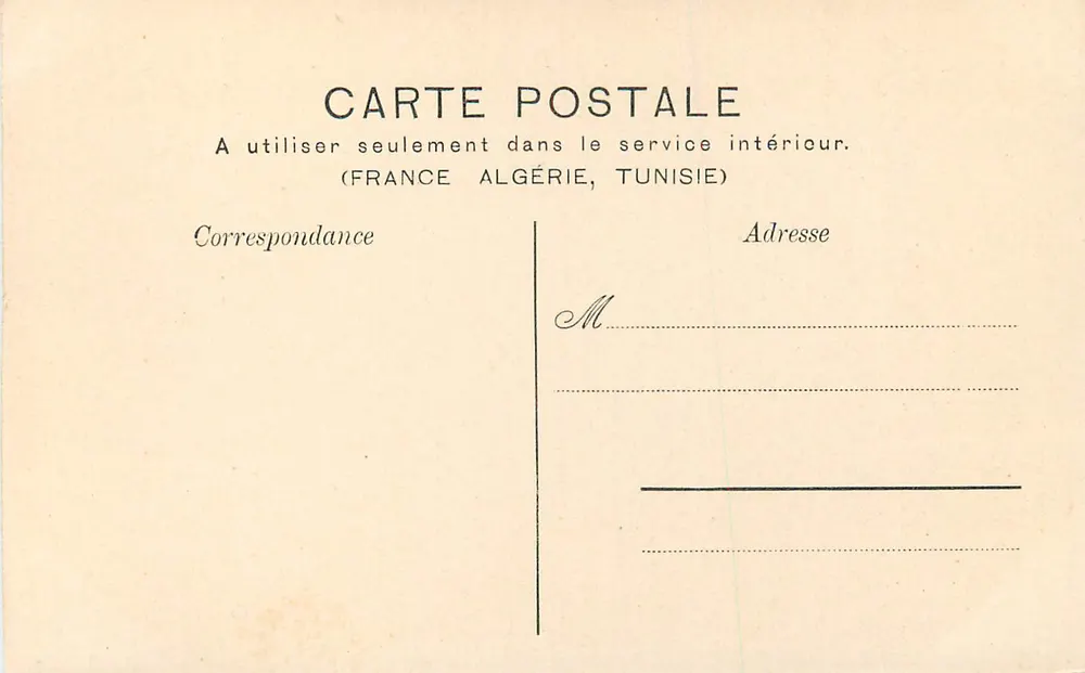 Cour de Château — St. Germain en-Laye — Paris, editor n° 65067 - Verso