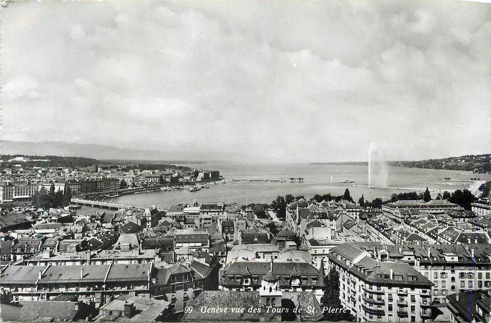 Geneve uitzicht vanaf de torens van Sint-Pieter — n°99 — Fot. Edit. C. Sartori, Geneve - Voorkant