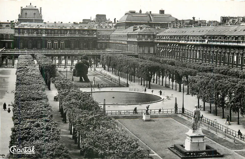Paris — O Palácio Real e os Jardins — Éditions Chantal, n° 588 - Frente