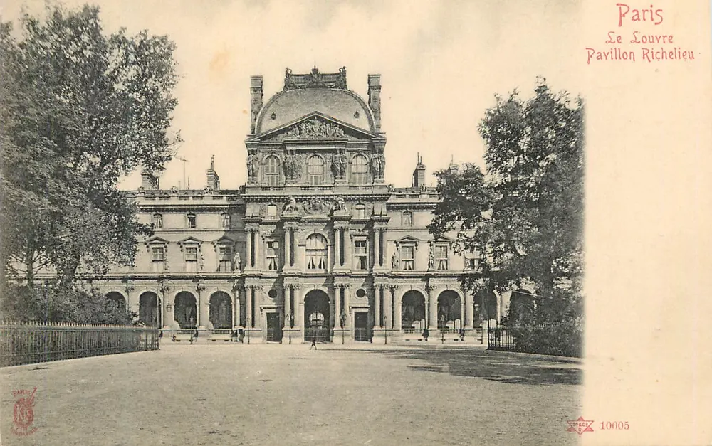 Paris — O Louvre, Pavilhão Richelieu — Paris 10005 - Frente