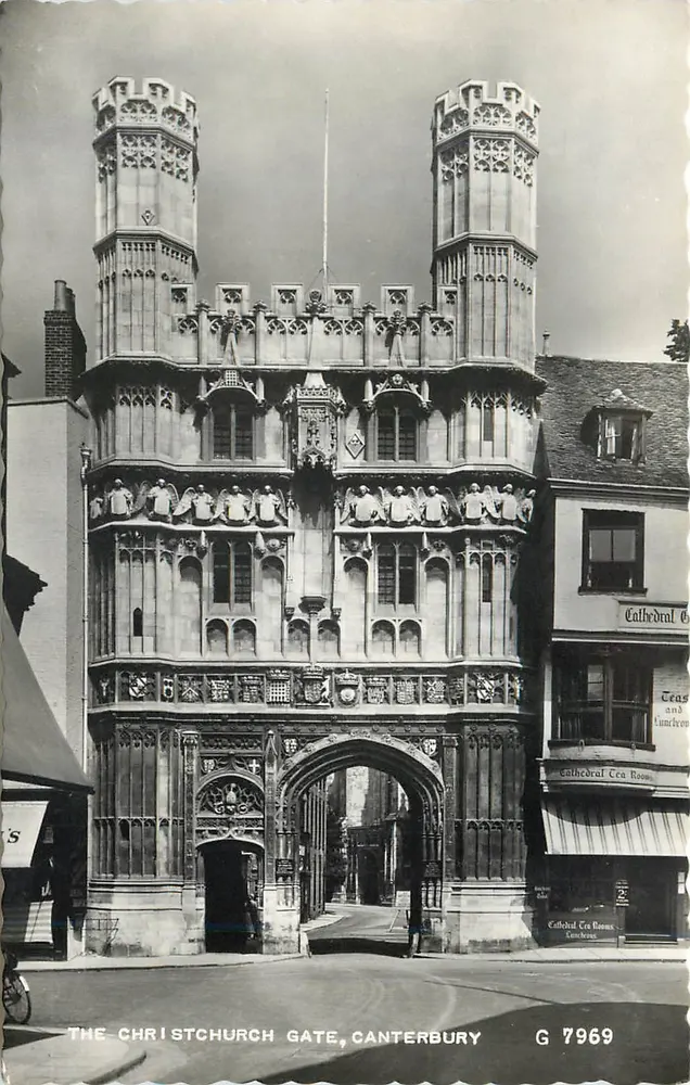 The Christ Church Gate, Canterbury — G 7969 — Valentine's & Sons Ltd. - Front