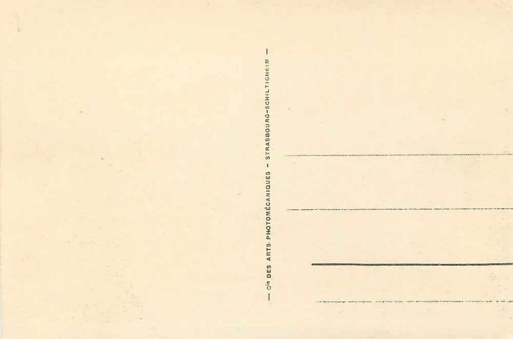 Hendaye — Die Zwillinge und die Klippen — Cie des Arts Photomécaniques, Straßburg - Rückseite