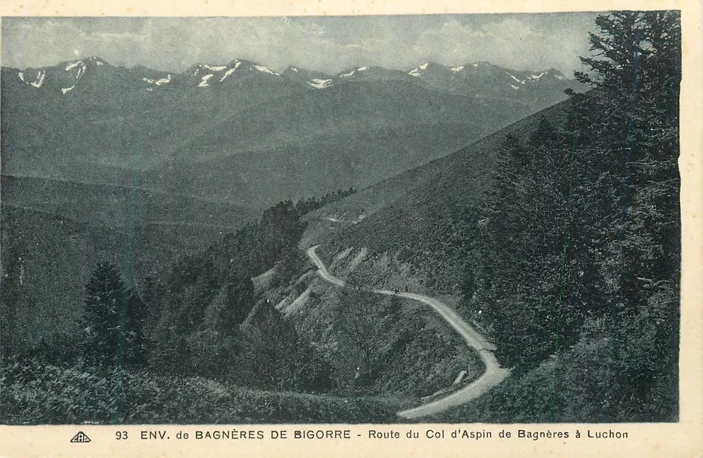 In der Nähe von Bagnères-de-Bigorre — Route des Col d'Aspin von Bagnères nach Luchon - Vorderseite