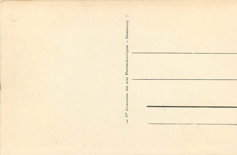 Luz - Kerk van de Templeren — 38 — uitgever Cie Alsacienne des Arts Photomécaniques, Strasbourg - Achterkant