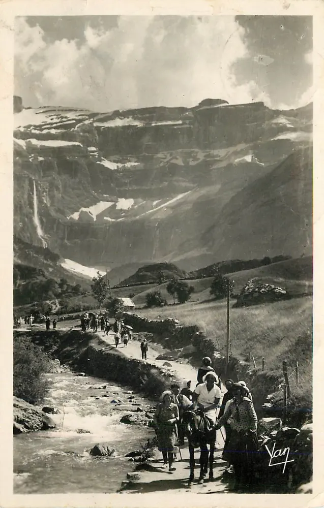 Gavarnie — Retorno do Cirque — Edição Photo Quinault - Lourdes - Frente