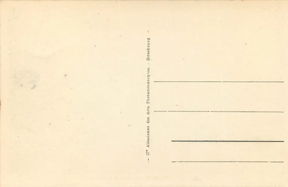 Gavarnie - Het Chaos — uitzicht op het rotsachtige kloof — serie 19, uitgever Cie Alsacienne des Arts Photomécaniques, Strasbourg - Achterkant