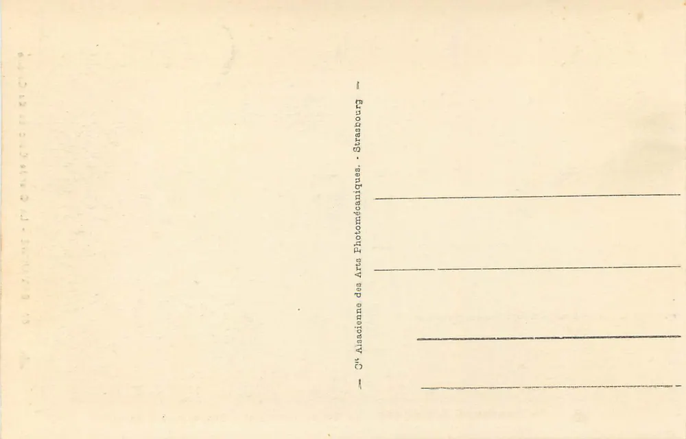 Gavarnie - A Grande Cascata do Circo — n°50 — editor: J. A. C. - Strasbourg - Verso