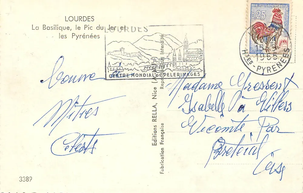 Lourdes — A Basílica, o Pic du Jer e as Pirineus — Edições Rella - Verso