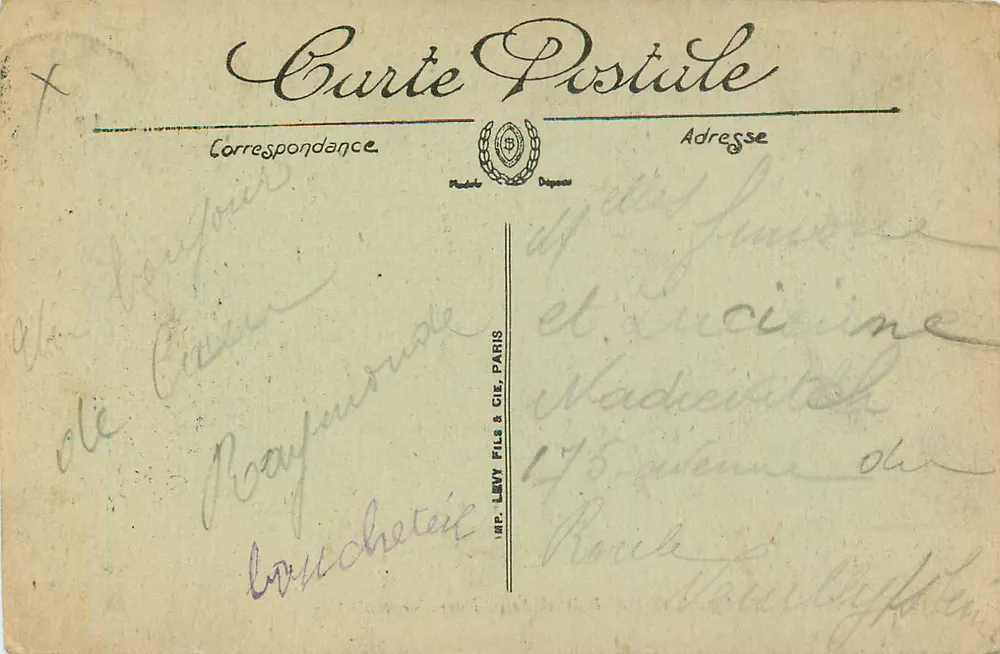 Caen — A Grande Chave de Arco de São Pedro — LL. — Editor LL, n° 160 - Verso
