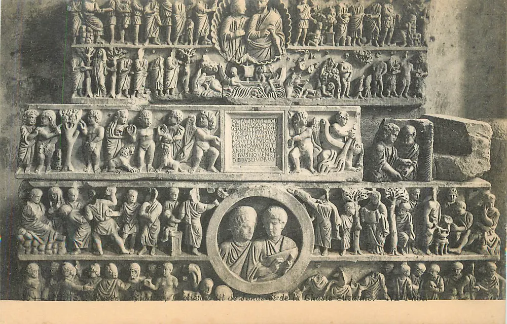 Fresque romaine — detalhe da Basílica Santa Maria — editor desconhecido, número de série não visível - Frente