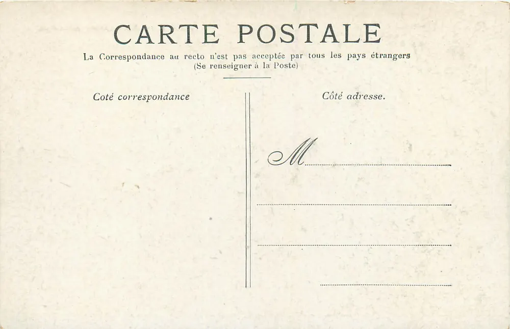 Paris — A Coluna Vendôme — Editor não identificado, número de série não visível - Verso