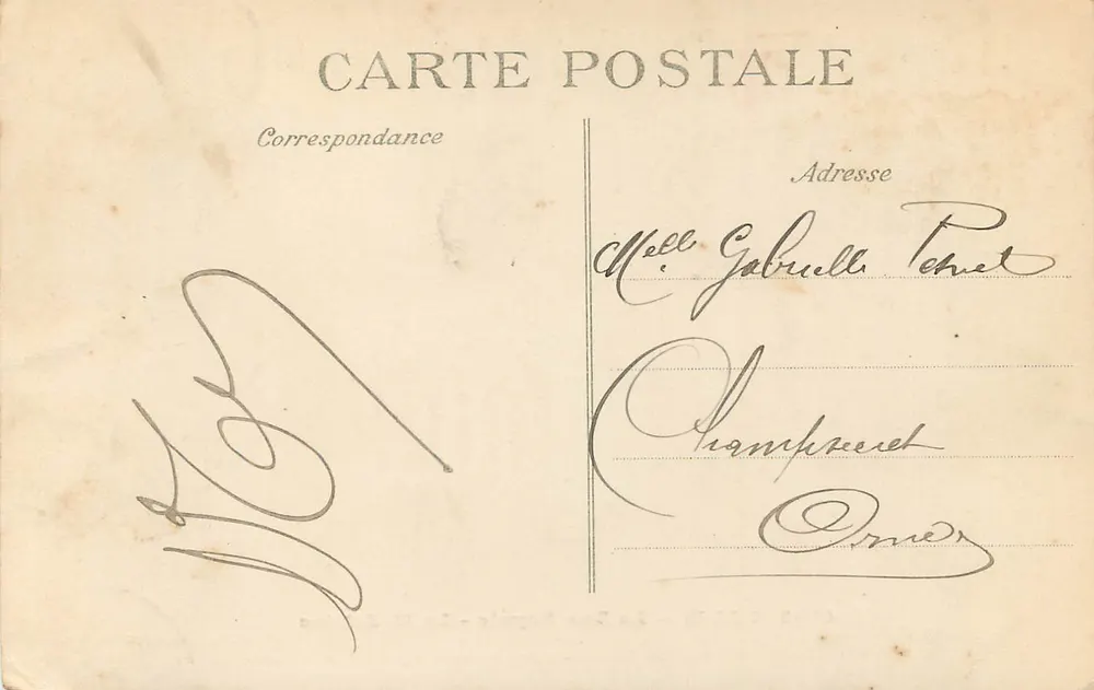 Paris — A Rue Royale — A Madeleine — Editora ELD, n° 4202 - Verso