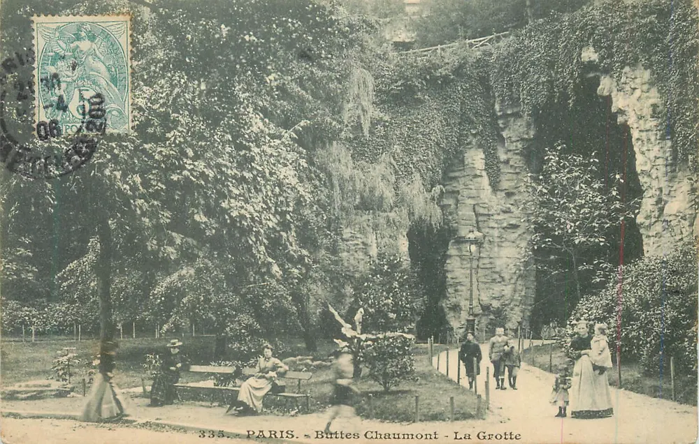 Paris - Buttes Chaumont - A Gruta — editor anônimo, n° 335 - Frente