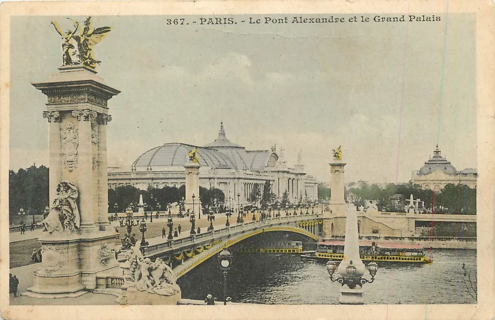 Paris - Le Pont Alexandre et le Grand Palais — éditeur inconnu, n° 367 - Recto