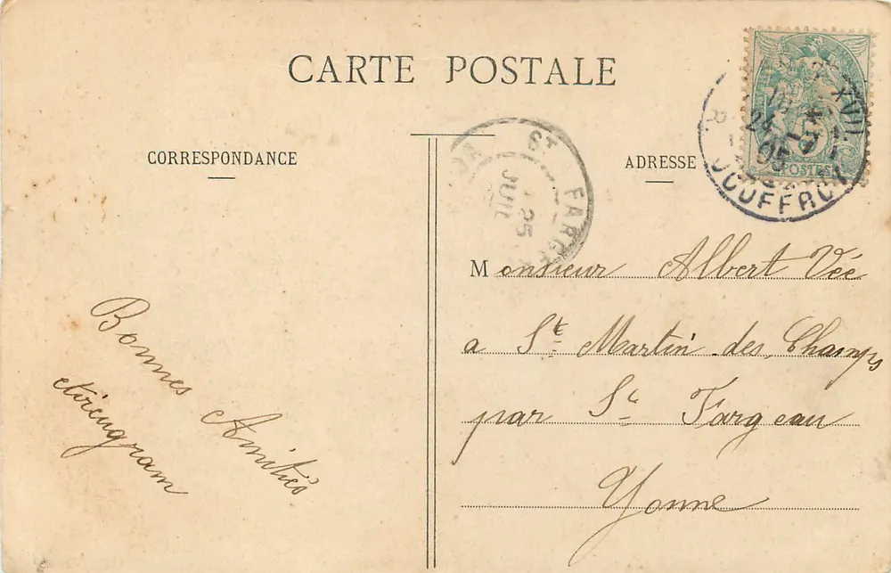 Paris - Le Pont Alexandre et le Grand Palais — éditeur inconnu, n° 367 - Verso