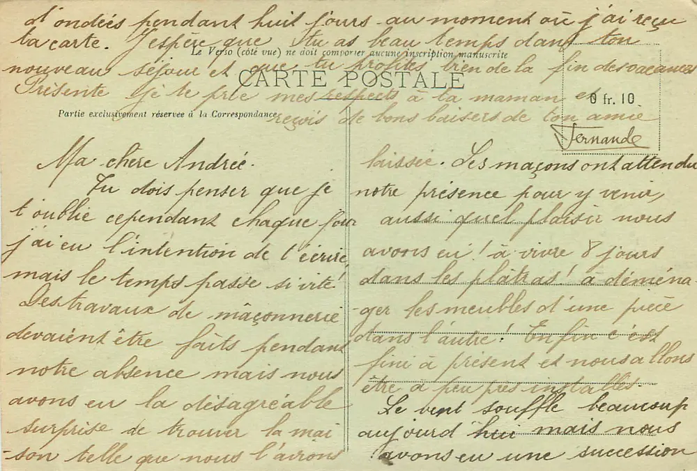 Montfort-l'Amaury (S.-et-O.) — Ruinen des alten Bergfrieds (10. Jahrhundert) und Treppenturm von Anne von Bretagne (15. Jahrhundert) — Édition Bernard - Rückseite