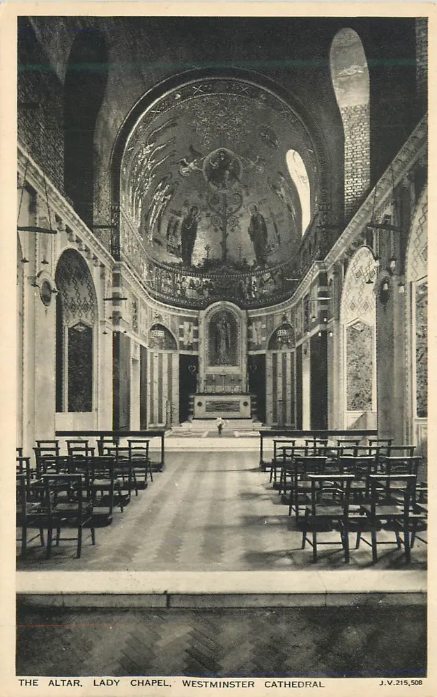 L'Altar, Lady Chapel, Westminster Cathedral — J.V.215,508 - Recto