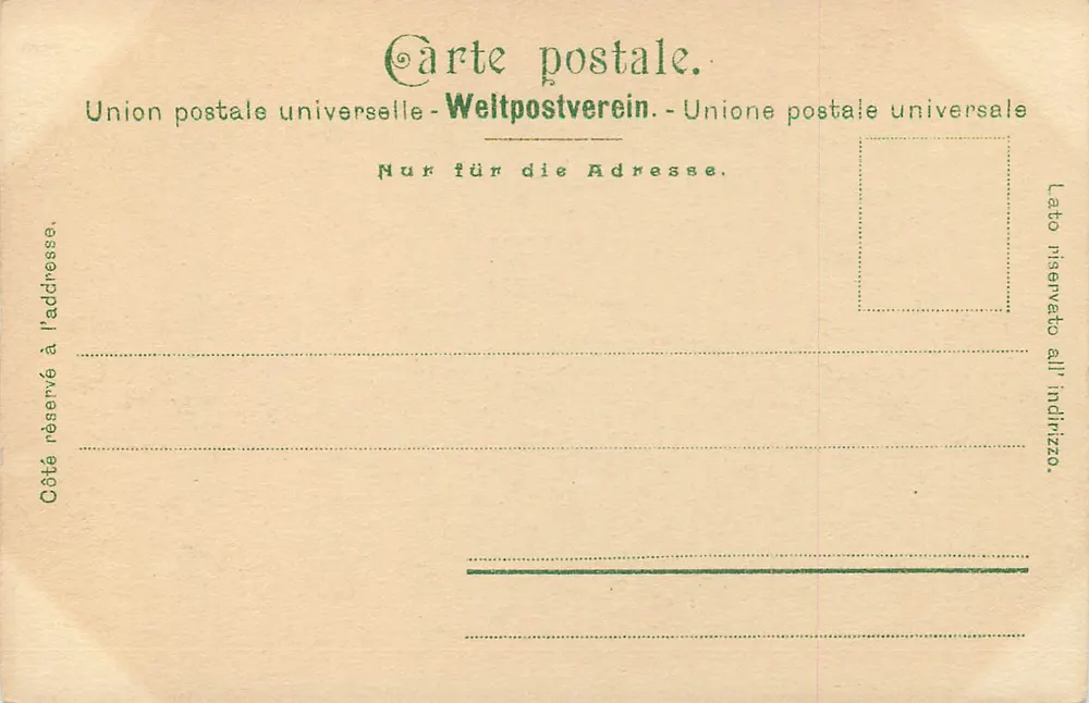 Pindaro exalta um atleta vencedor nos Jogos Olímpicos — Giuseppe Sciuti — Edição Elidoromia Fumagalli & C. Milano, n° 1030 - Verso