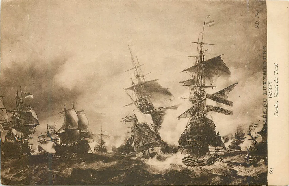 Combat Naval du Texel — Luxembourg — ND Fine - Recto