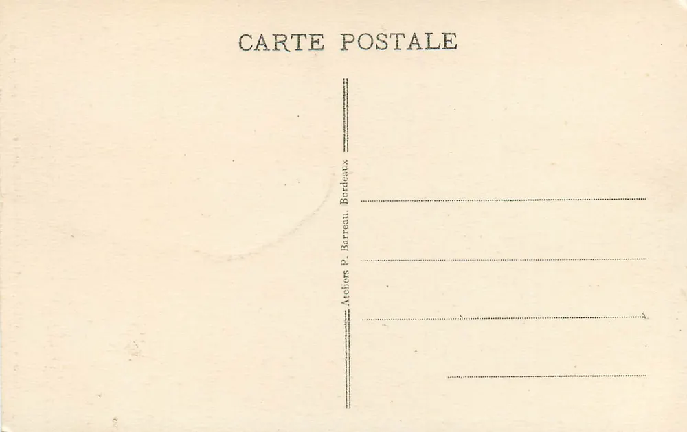 Bordeaux - Catedral de São André — Edição N. G. - Verso