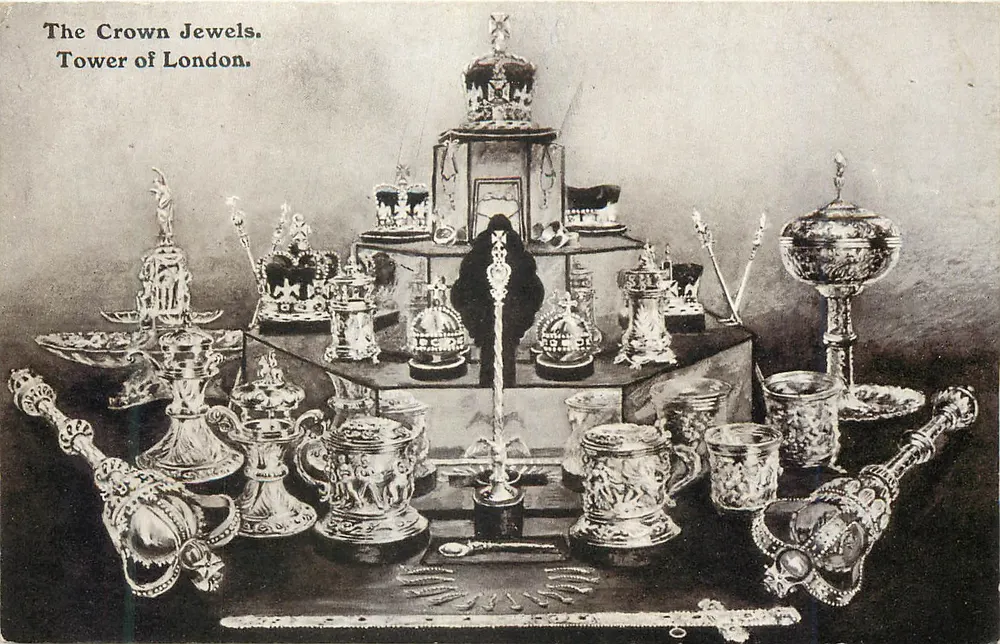 Los Tesoros de la Corona — Torre de Londres — British Printing - Anverso