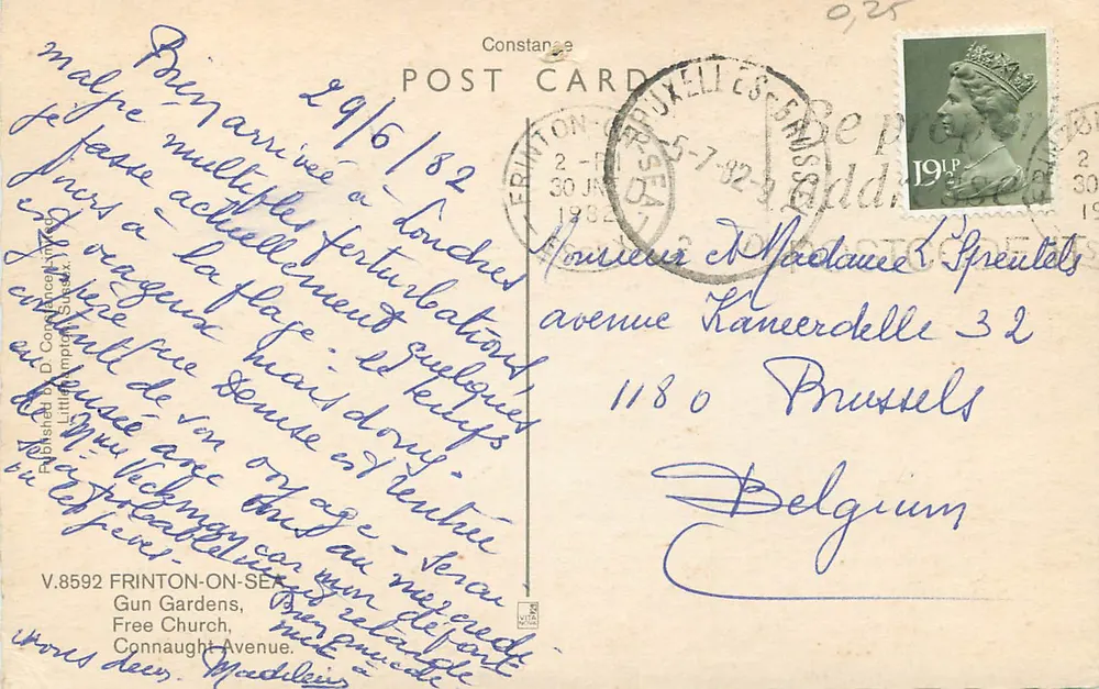 Das Galleon — Frinton-on-Sea — V.8592 Gun Gardens, Free Church Avenue - Rückseite