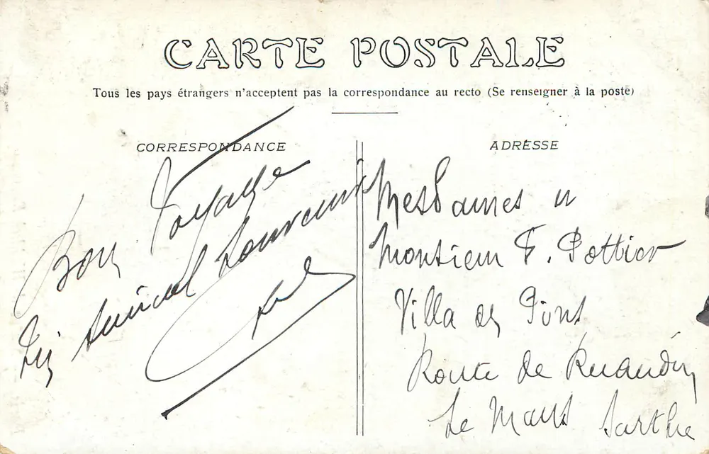 Paris — Estátua de Waldeck-Rousseau — Editor não identificável - Verso