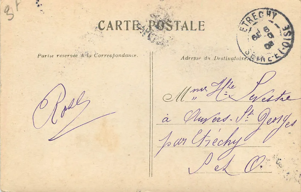 Paris — A Conciergerie — editor não identificado, número de série não visível - Verso