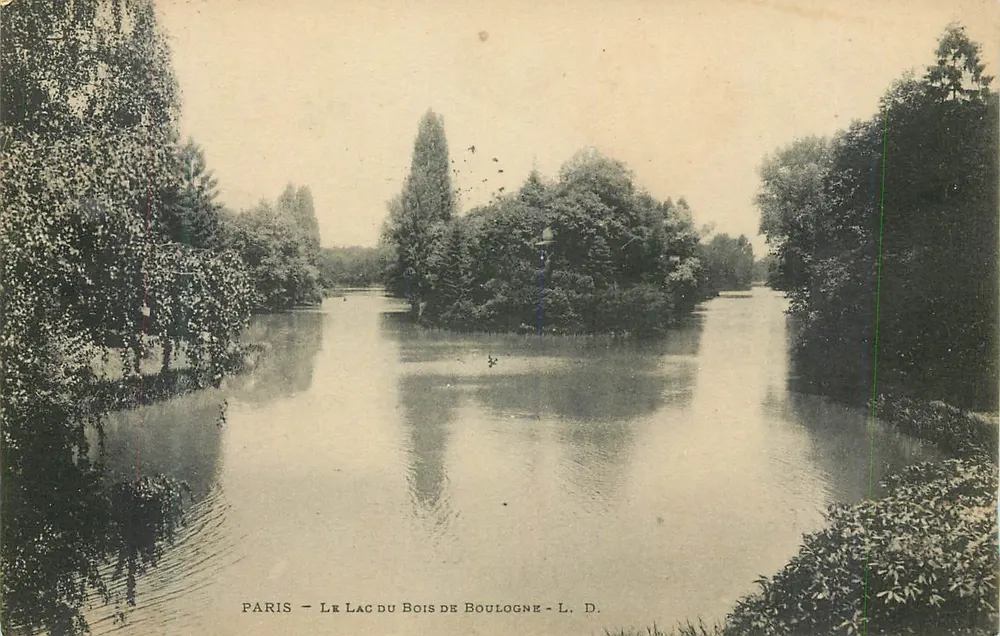 PARIS — Le Lac du Bois de Boulogne — L. D. - Recto