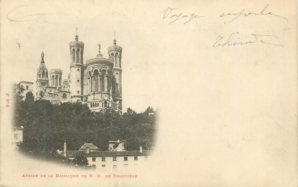 Basilique Notre-Dame de Fourvière — Lyon — N.D.F. n° 1000 - Recto