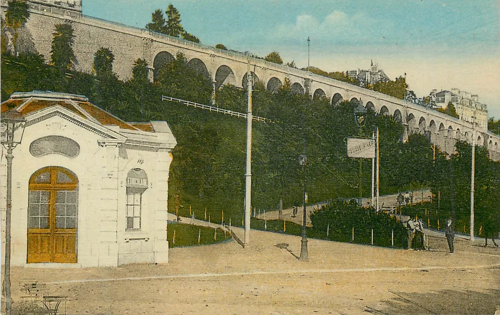 Pau - A Estação do Funicular — Carrache, editor, Pau - Frente