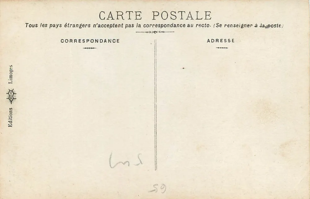 Lago de Gaube e Vignemale — Cauterets — Éditions Limoges, n°48 - Verso