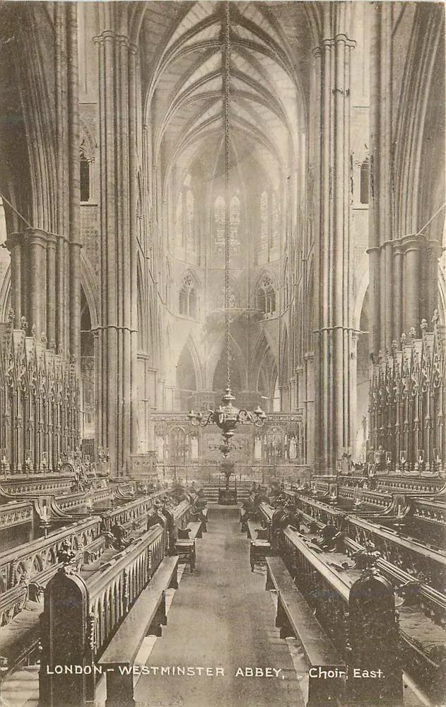 LONDON - WESTMINSTER ABBEY, Choir East — Lesco Series - Recto