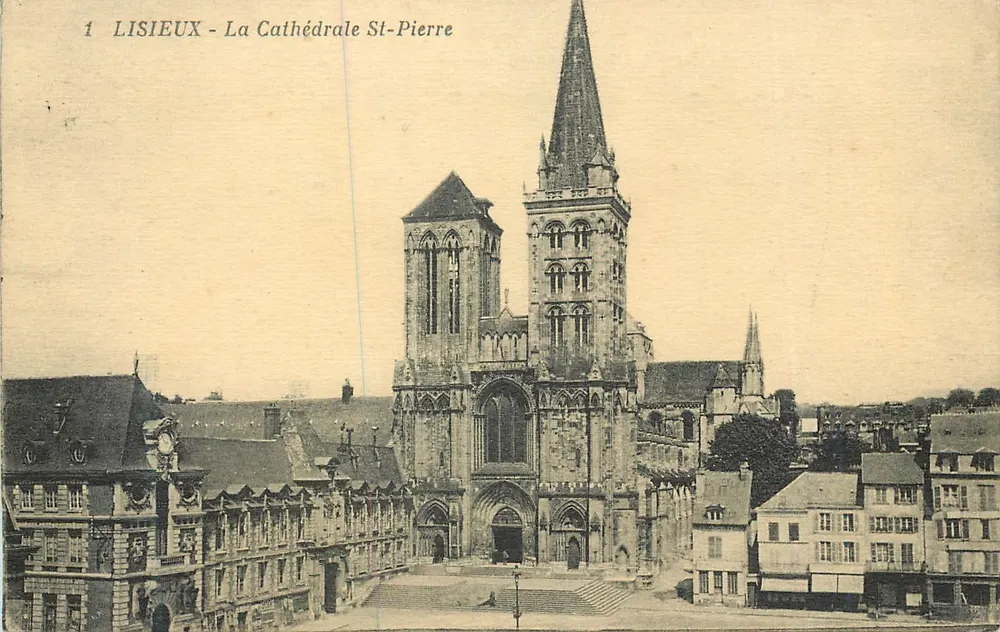 Lisieux - A Catedral de São Pedro — editor J. Nozaïs, Nantes, n°1 - Frente