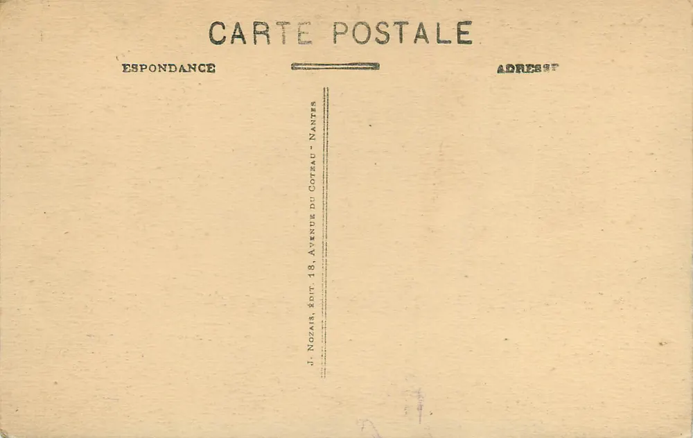 Lisieux - A Catedral de São Pedro — editor J. Nozaïs, Nantes, n°1 - Verso