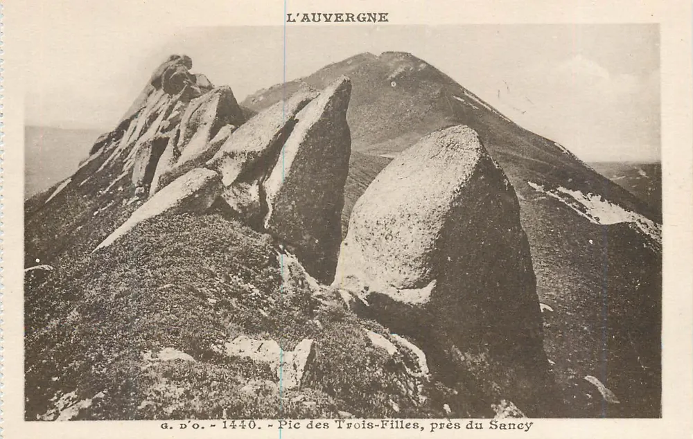 Pic des Trois-Filles, près du Sancy — L'Auvergne — G. D'O. n° 1440 - Recto