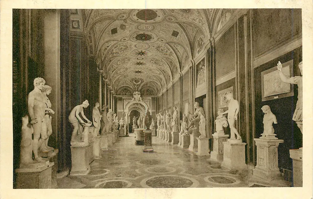 Sala delle Statue — Vaticano — A. Brocchi, Milão - Frente