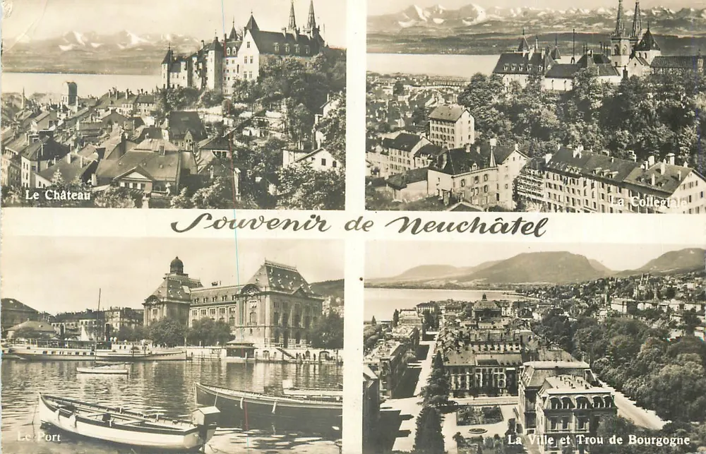 Neuchâtel — Lembrete de Neuchâtel — Éditions Jaeger Genève, n° 7635 - Frente